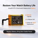 Ersatzakku für Amazfit A2168 / PL551825 300mAh Li-Polymer 3,87V (Cameron Sino)