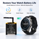 Ersatzakku für Amazfit Balance 47mm / PL562830 650mAh Li-Polymer 3,91V (Cameron Sino)