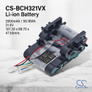 Batería de repuesto para Bosch Flexxo Gen2 Serie | 4 23V máx. / 828BPV216 2600 mAh Li-ion 21,6 V (Cameron Sino)