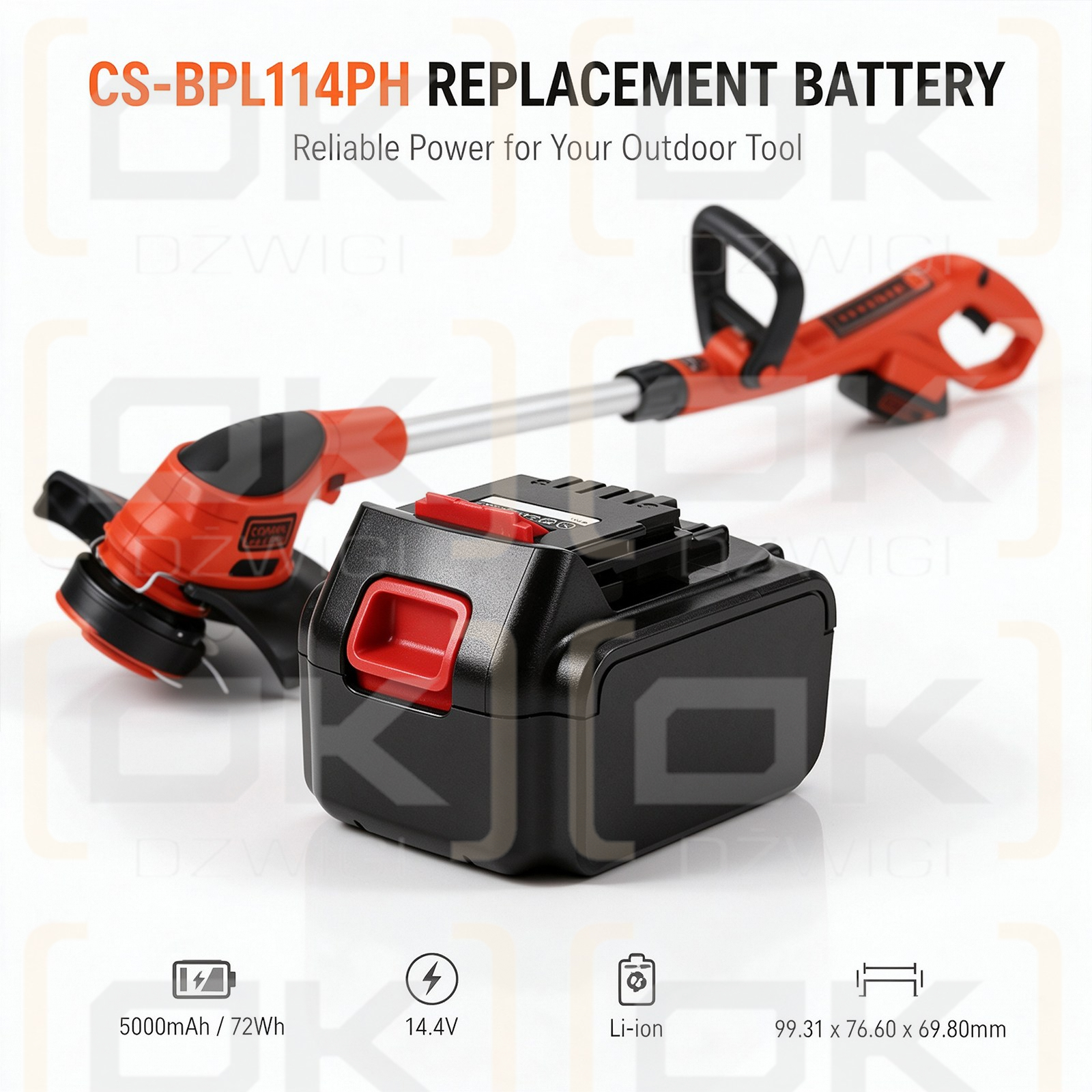 Ersatzakku für Black & Decker SSL20SB-2 / BL1114 5000 mAh Li-Ion 14,4 V (Cameron Sino)