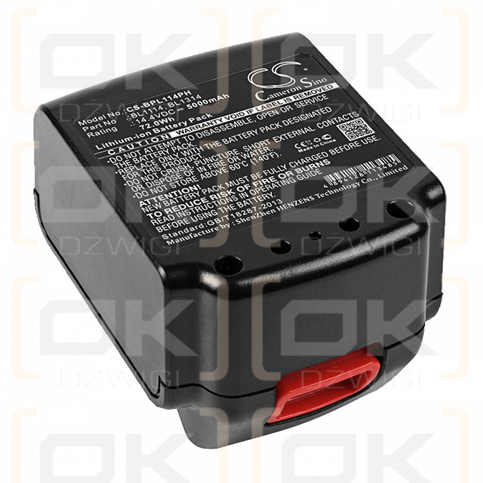 Ersatzakku für Black & Decker SSL20SB-2 / BL1114 5000 mAh Li-Ion 14,4 V (Cameron Sino)