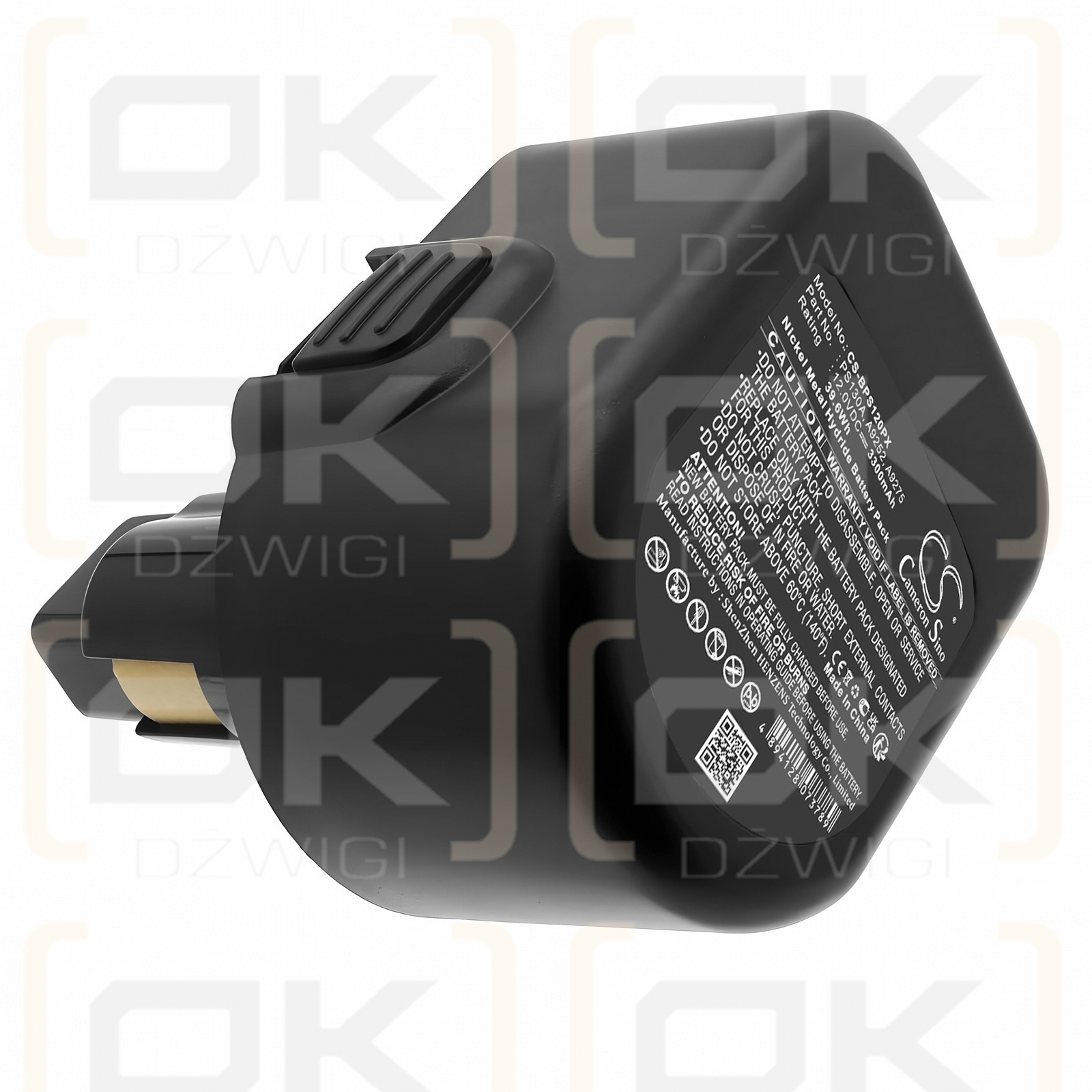 Ersatzakku für Black & Decker TV250 / PS130 3300 mAh Ni-MH 12V (Cameron Sino)