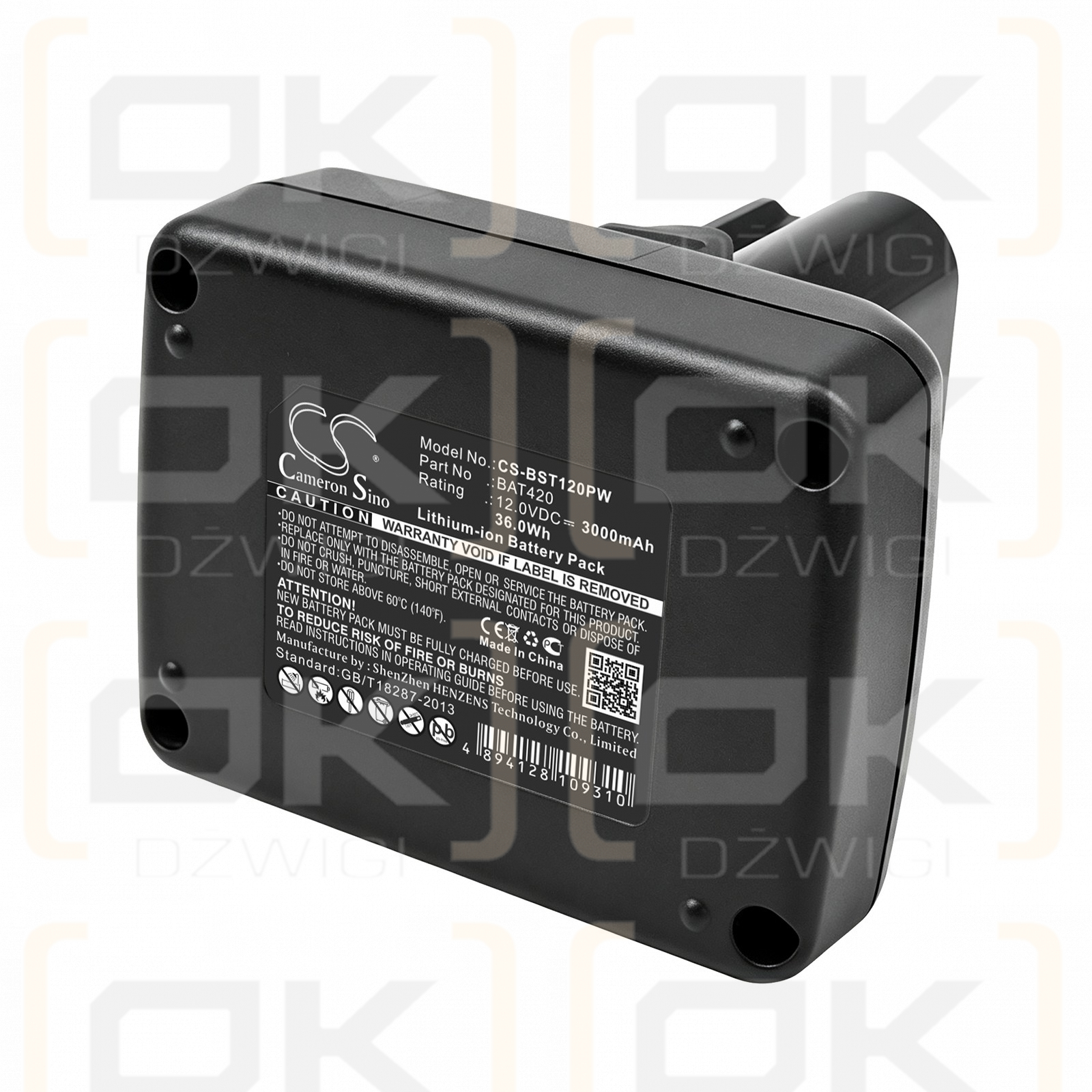 Ersatzakku für Bosch PS70-2A / BAT420 3000 mAh Li-Ion 12V (Cameron Sino)
