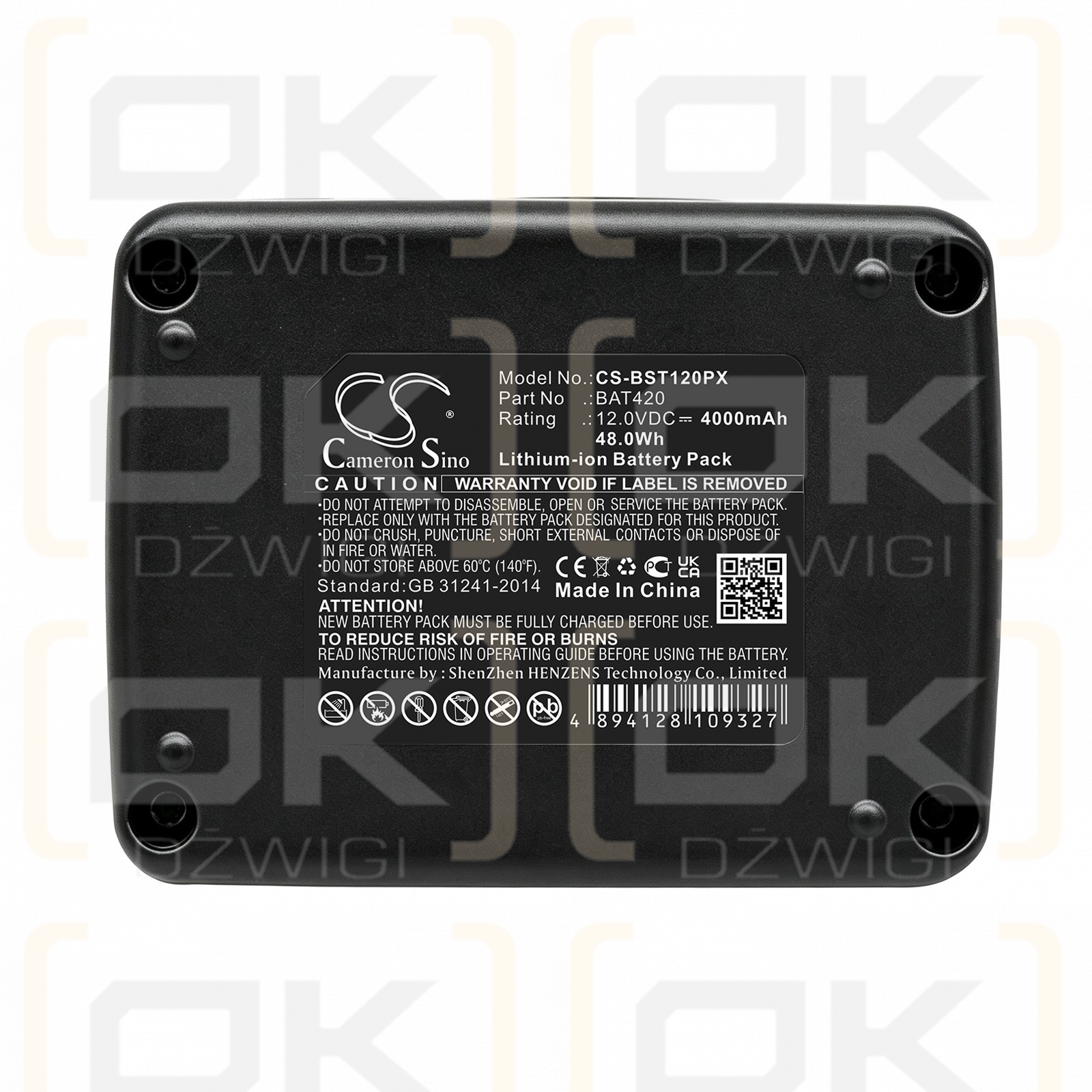 Ersatzakku für Bosch PS70-2A / BAT420 4000 mAh Li-Ion 12V (Cameron Sino)