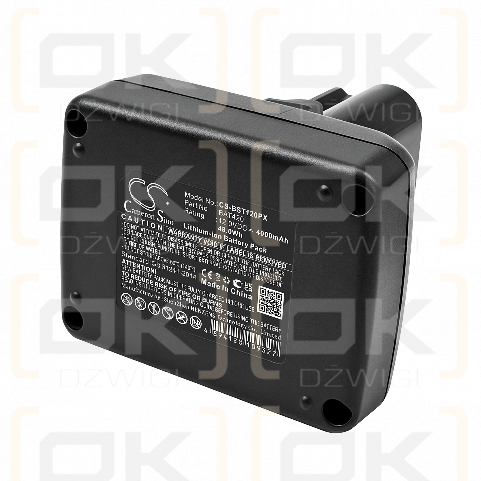 Ersatzakku für Bosch PS70-2A / BAT420 4000 mAh Li-Ion 12V (Cameron Sino)