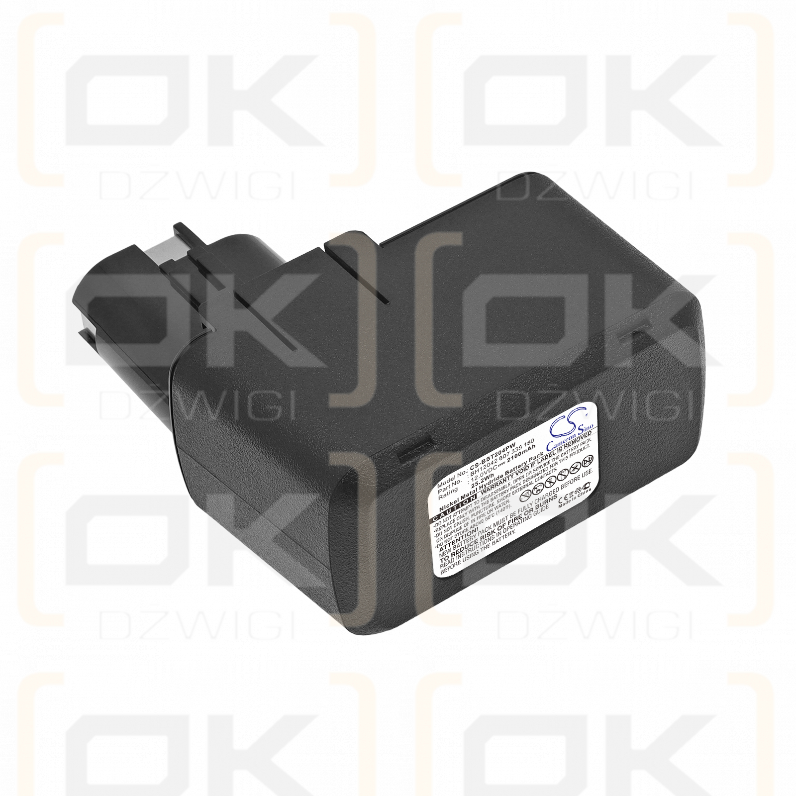 Bateria zamienna do Bosch IASR 2490 / BPT1004 2100 mAh Ni-MH 12 V (Cameron Sino)