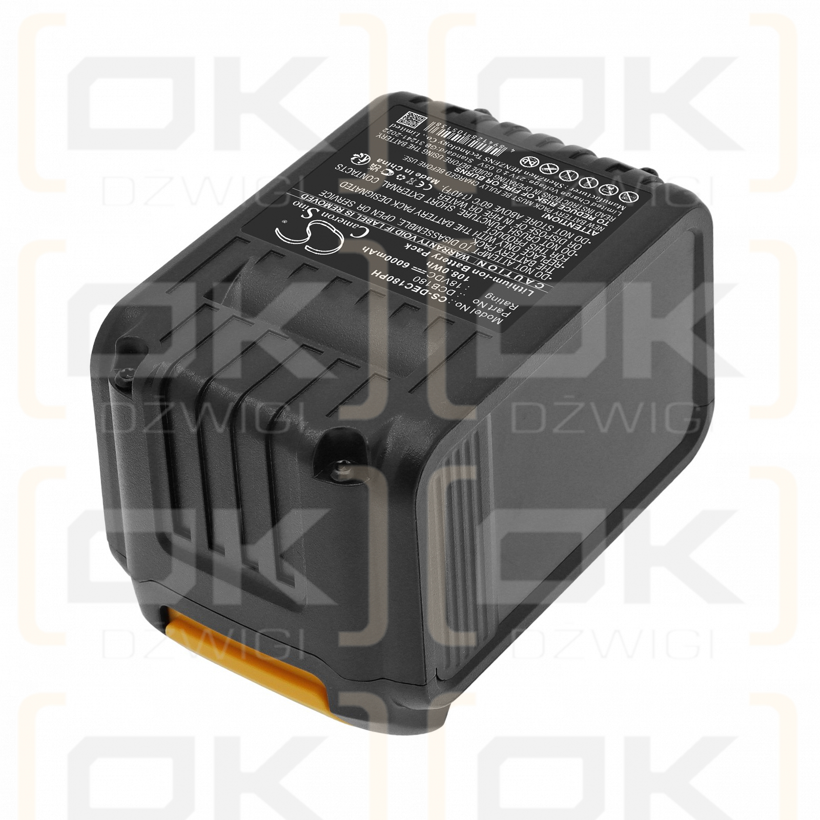 Bateria zamienna do DeWalt DWST1-75659-QW / DCB180 6000 mAh Li-ion 18 V (Cameron Sino)
