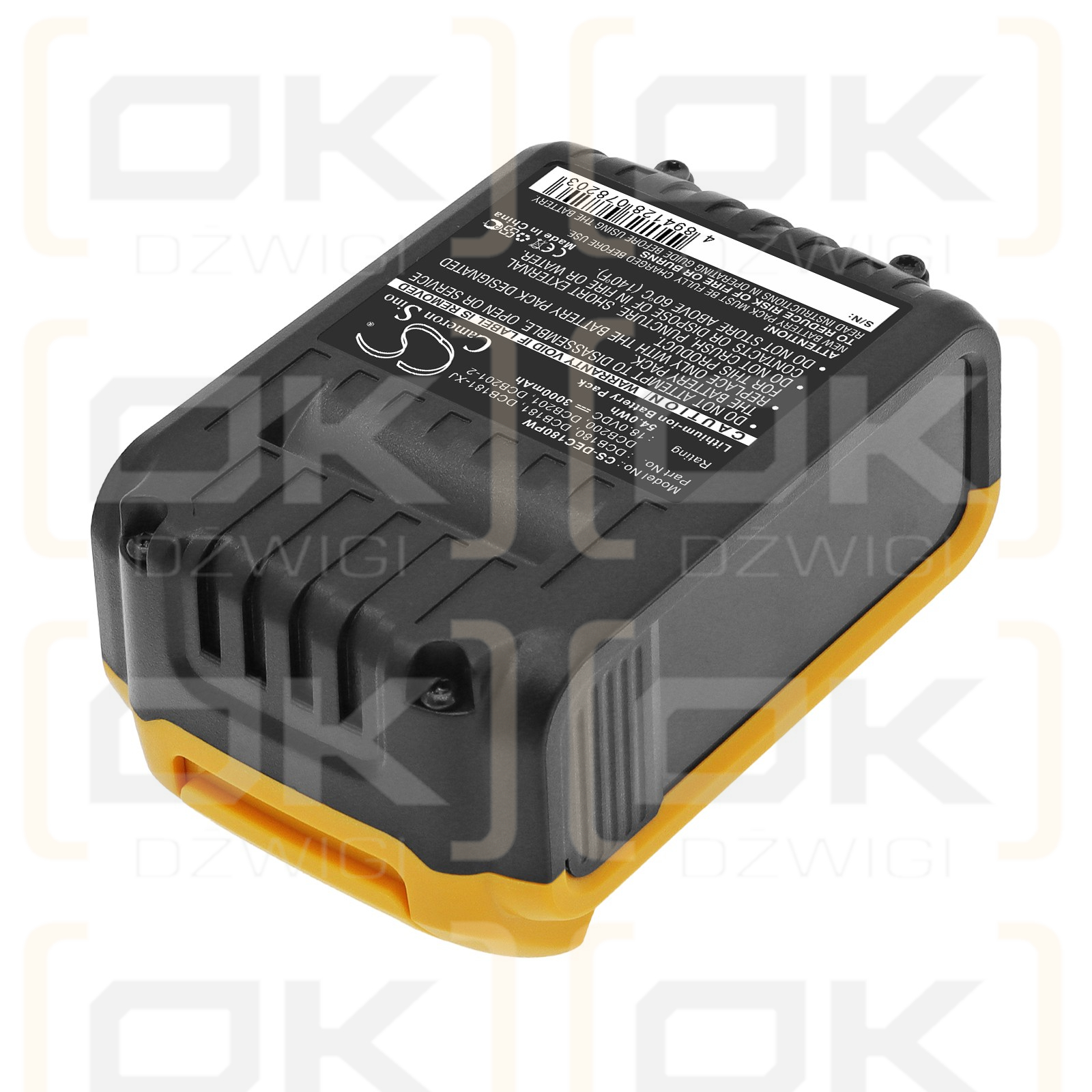 Ersatzakku für DeWalt DWST1-75659-QW / DCB180 3000 mAh Li-Ion 18V (Cameron Sino)