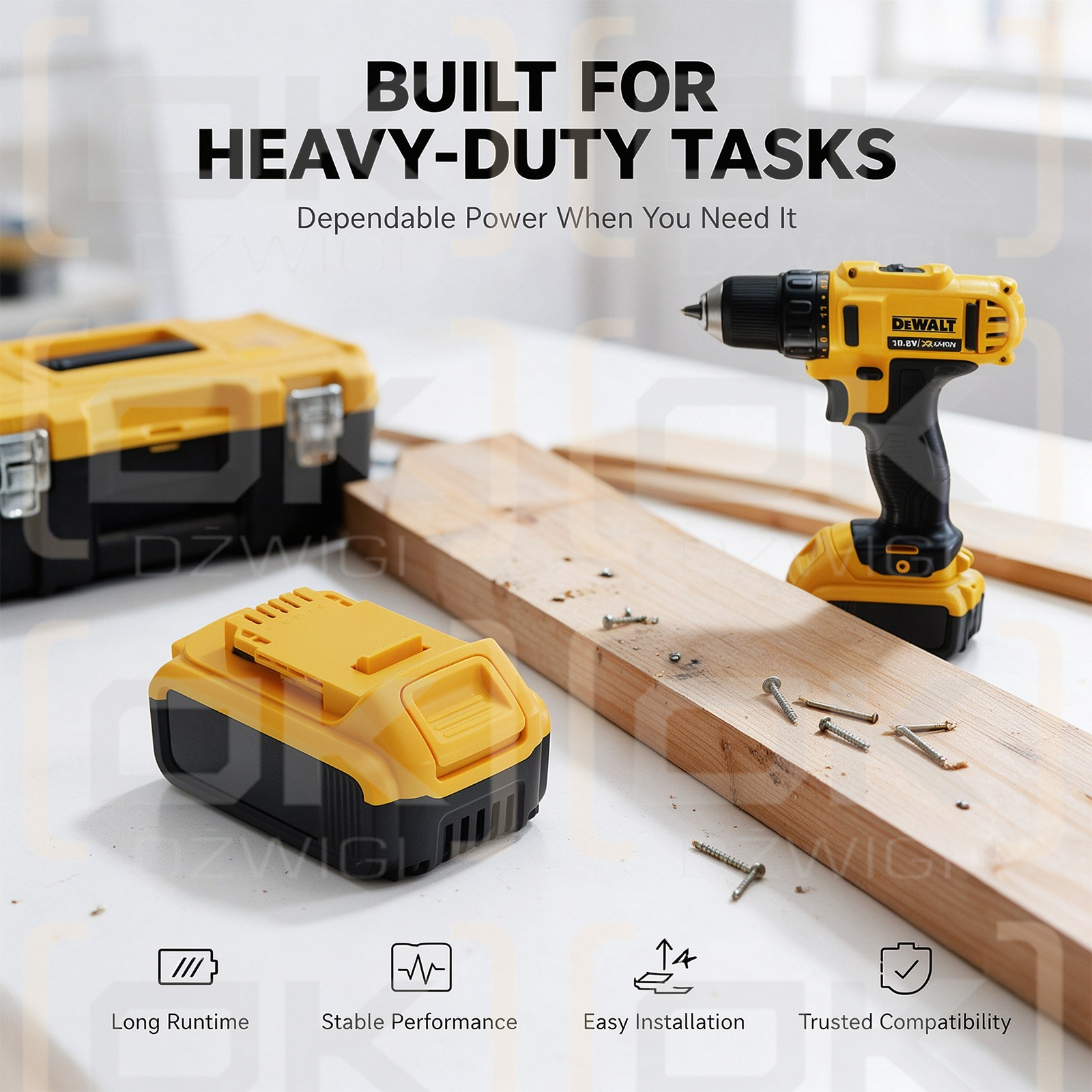 Ersatzakku für DeWalt DWST1-75659-QW / DCB180 3000 mAh Li-Ion 18V (Cameron Sino)