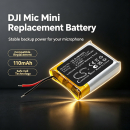 Bateria zamienna do DJI Mic Mini / BSX300-114-3.87 110 mAh Li-Polymer 3.87 V (Cameron Sino)