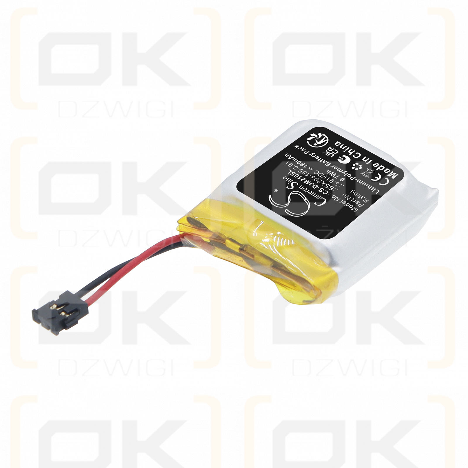 Bateria zamienna do DJI Mic Mini 2S / BSX203-185-3.91 180 mAh Li-Polymer 3.91 V (Cameron Sino)