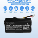 Replacement battery for Verifone / BPK550-026-74-B 3400 mAh Li-ion 7.4 V (Cameron Sino)