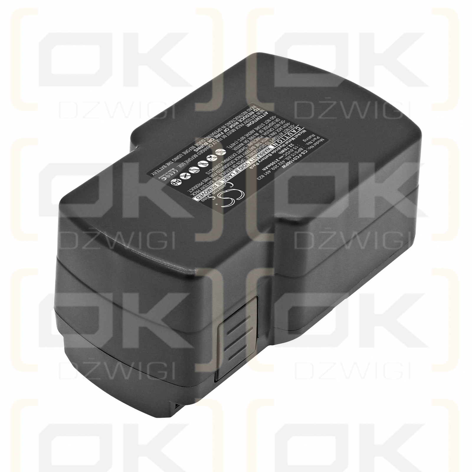 Bateria zamienna do Festool T15+3 / BPS15.6 2100 mAh Ni-MH 15.6 V (Cameron Sino)
