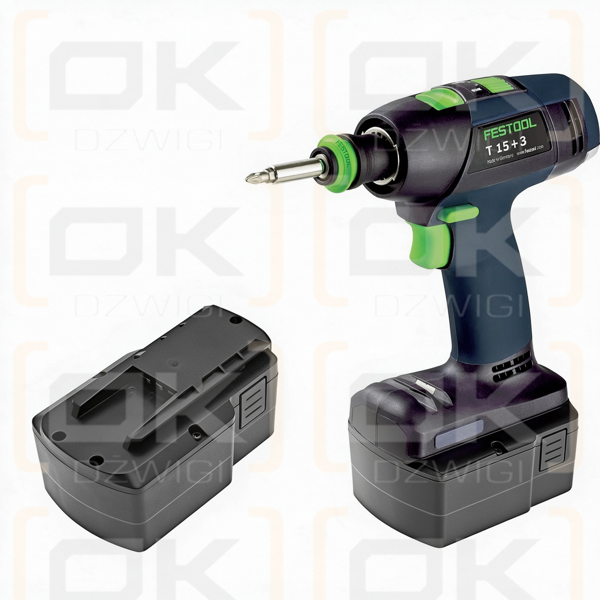 Bateria zamienna do Festool T15+3 / BPS15.6 3300 mAh Ni-MH 15.6 V (Cameron Sino)