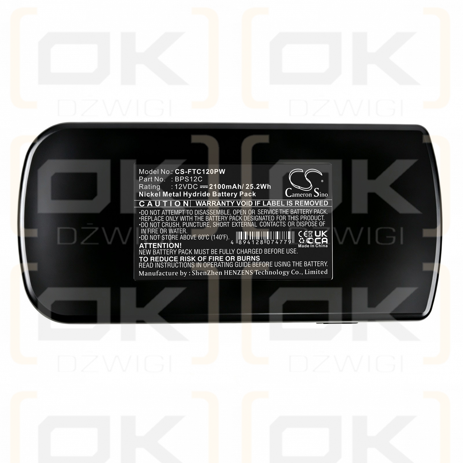 Bateria zamienna do Festool 398338 / BPS12C 2100 mAh Ni-MH 12 V (Cameron Sino)