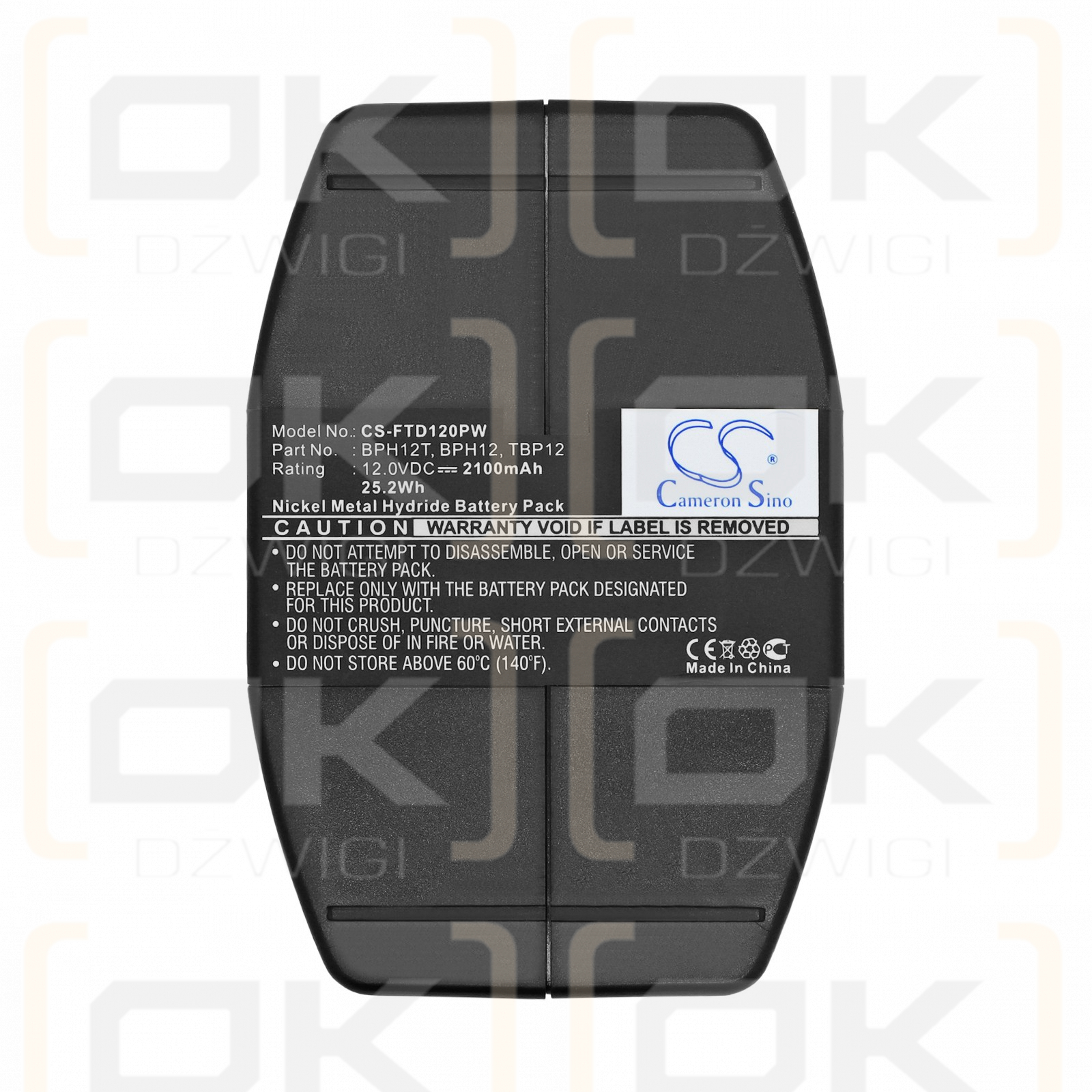 Bateria zamienna do Festool TDD12MH / BPH12T 2100 mAh Ni-MH 12 V (Cameron Sino)