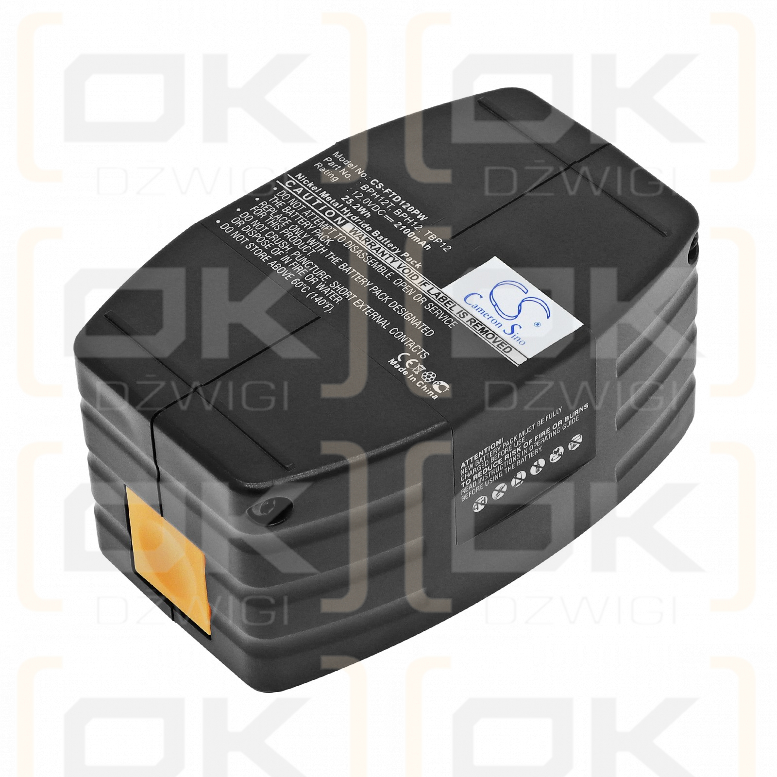 Bateria zamienna do Festool TDD12MH / BPH12T 2100 mAh Ni-MH 12 V (Cameron Sino)