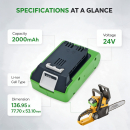 Bateria zamienna do Alpina T 24 Li / BT 4024 2000 mAh Li-ion 24 V (Cameron Sino)