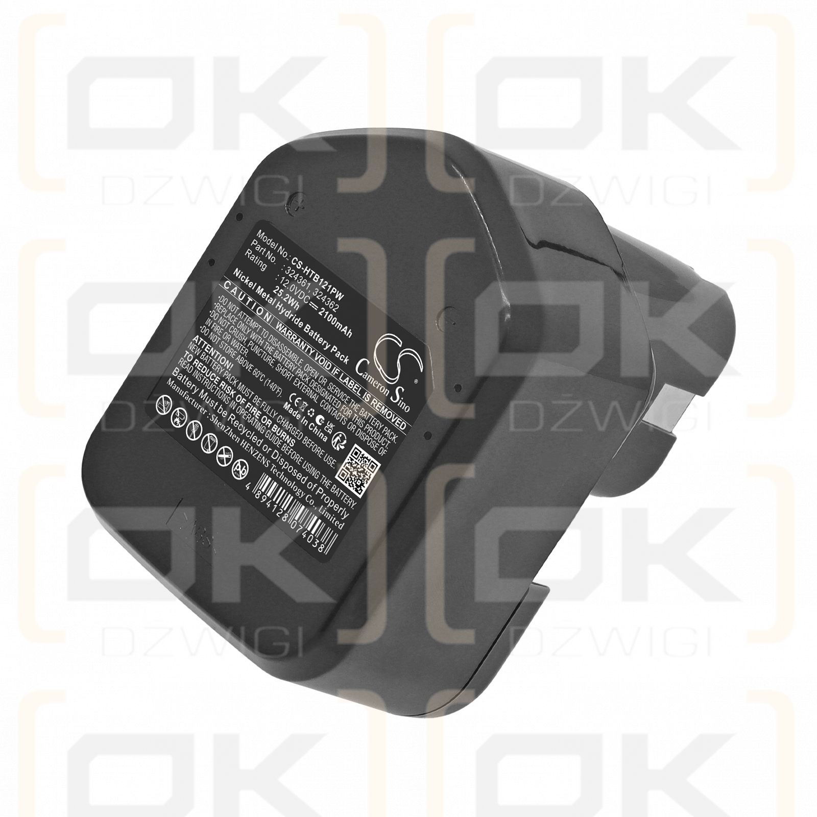 Bateria zamienna do Hitachi WR12DMR / EB1212S 2100mAh Ni-MH 12.0V (Cameron Sino)