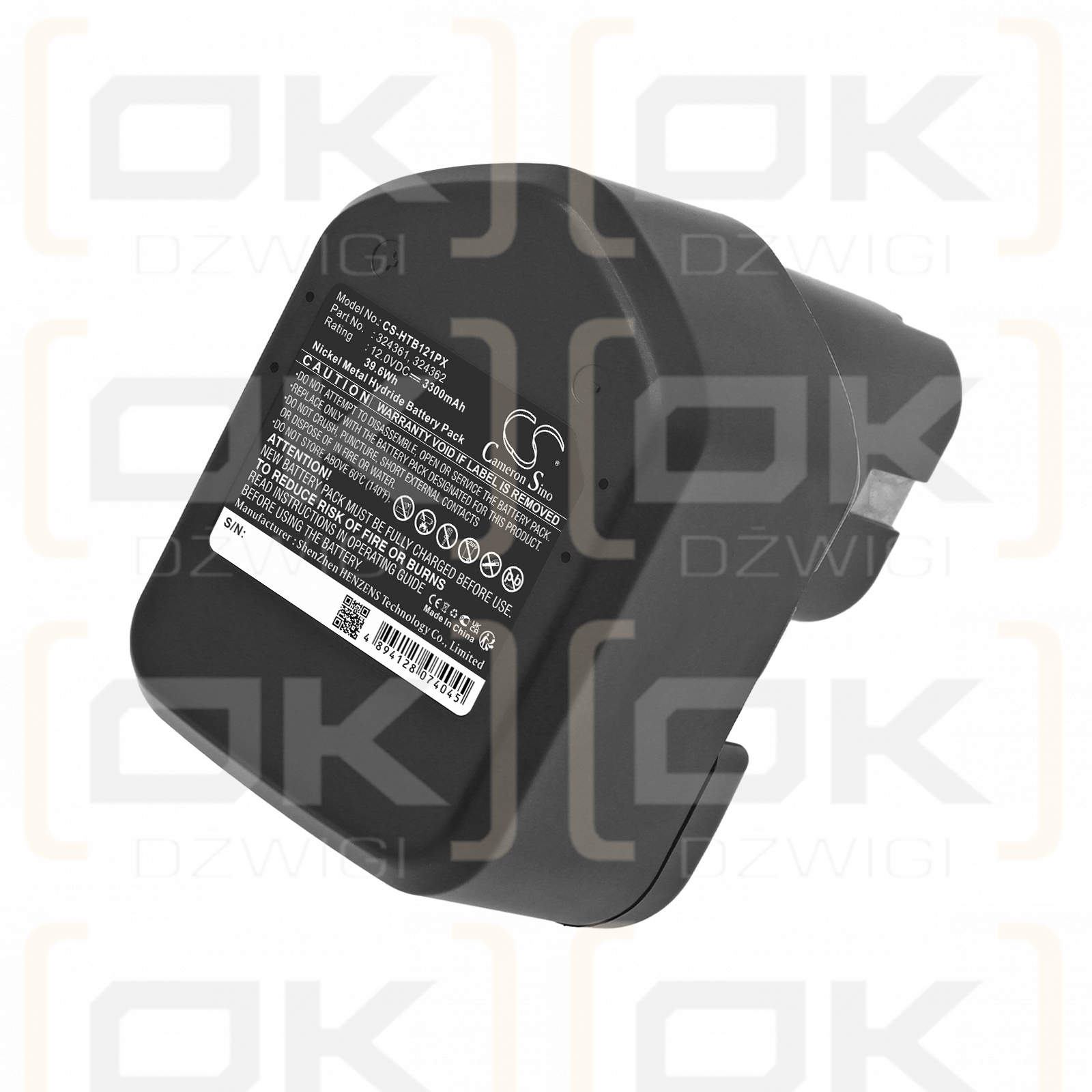 Bateria zamienna do Hitachi WR12DMR / EB1212S 3300 mAh Ni-MH 12 V (Cameron Sino)