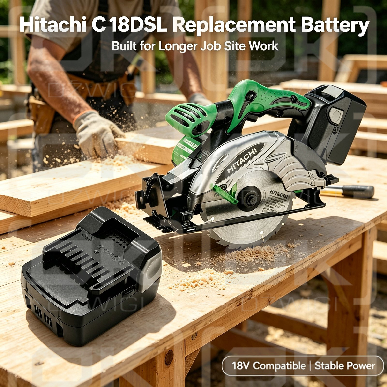 Bateria zamienna do Hitachi WH18DBDL / BSL 1830 1500 mAh Li-ion 18 V (Cameron Sino)