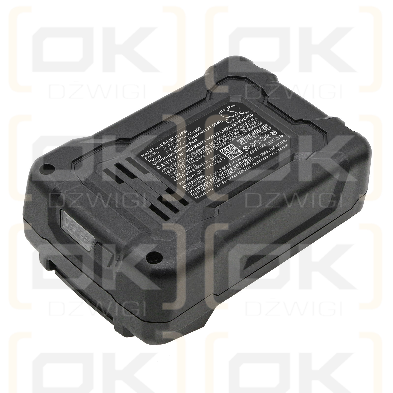 Bateria zamienna do Kobalt K18LD-26A / K18-LBS23A 1500 mAh Li-ion 18 V (Cameron Sino)
