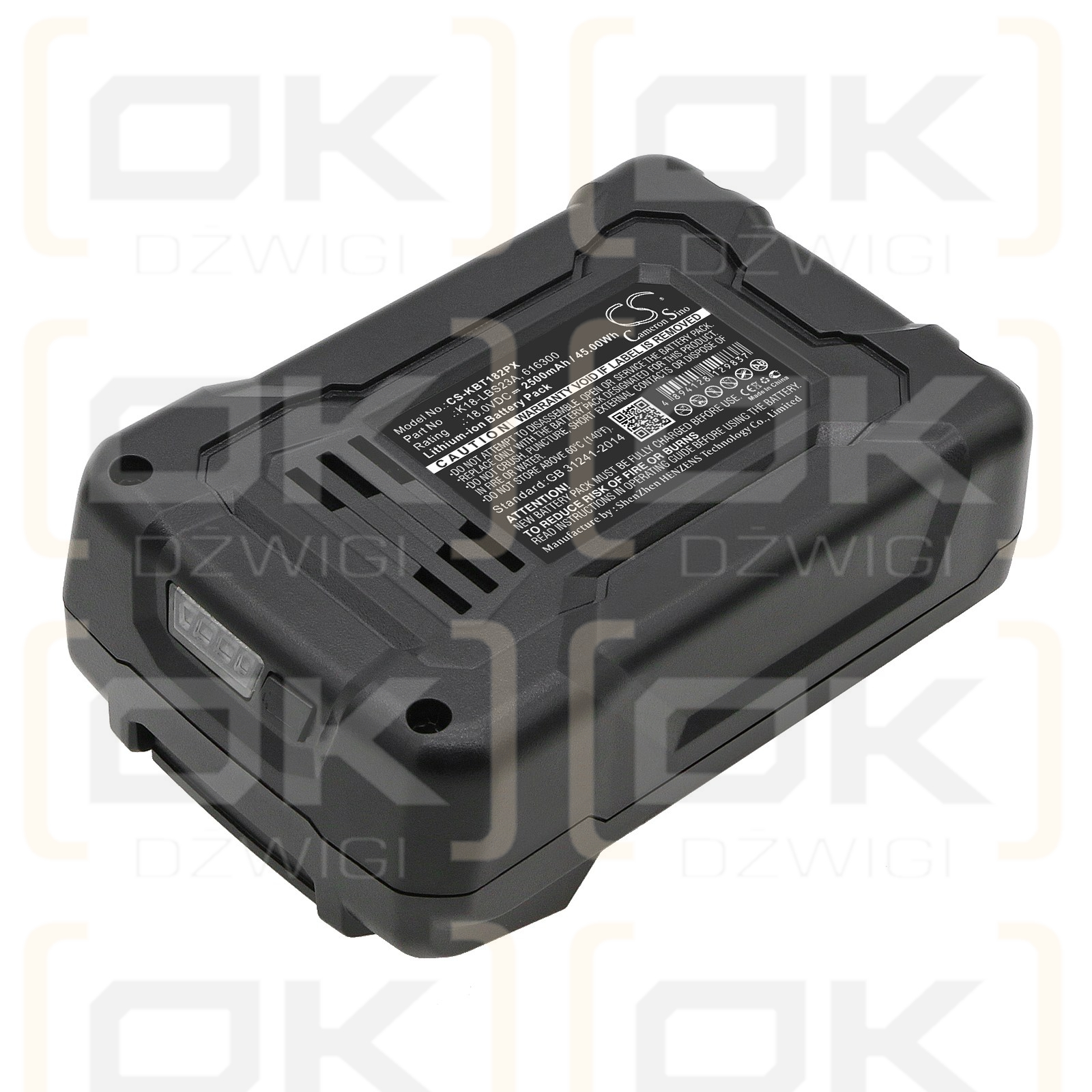 Bateria zamienna do Kobalt K18LD-26A / K18-LBS23A 2500 mAh Li-ion 18 V (Cameron Sino)