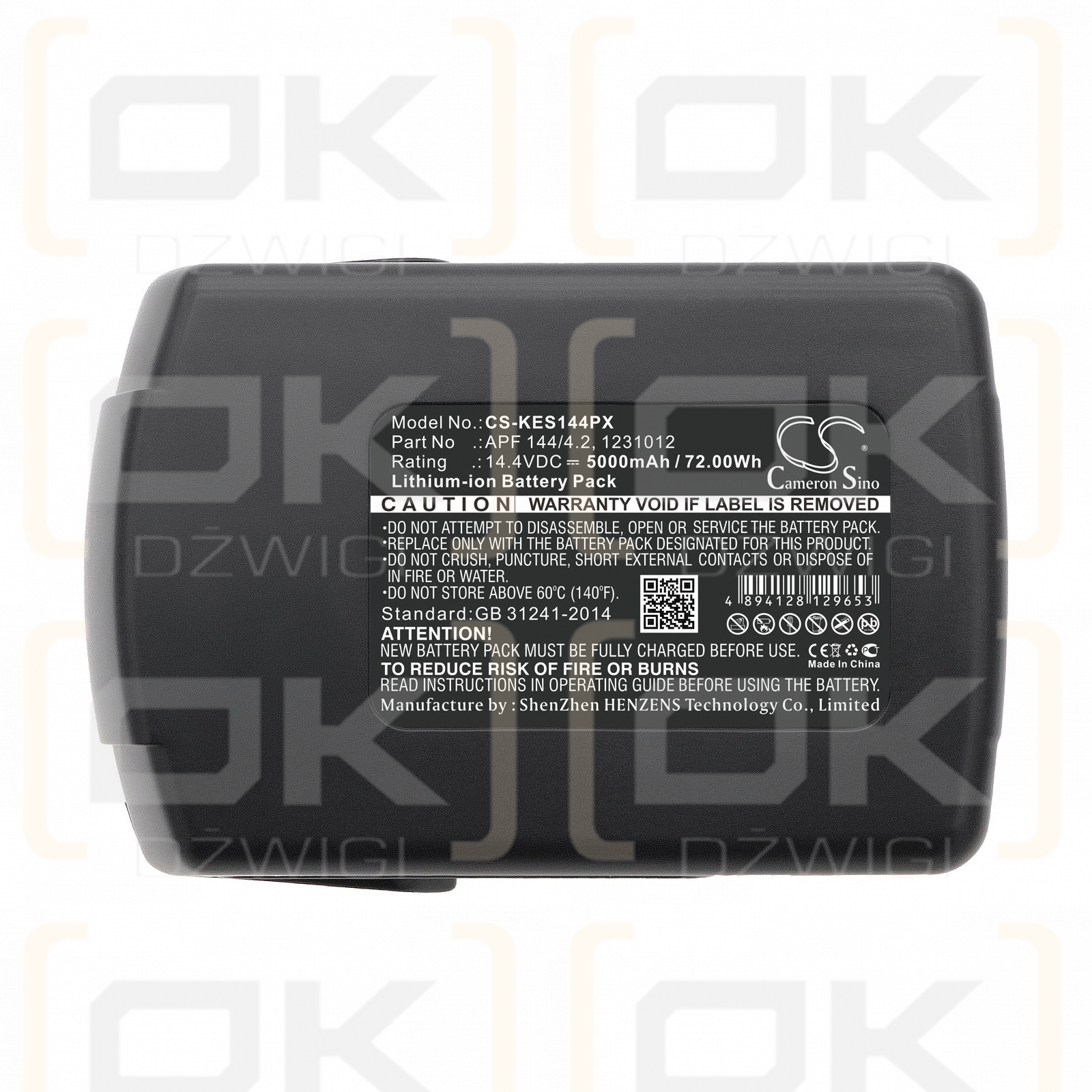 Bateria zamienna do Kress 144 AFB / APF 144/4.2 5000 mAh Li-ion 14.4 V (Cameron Sino)