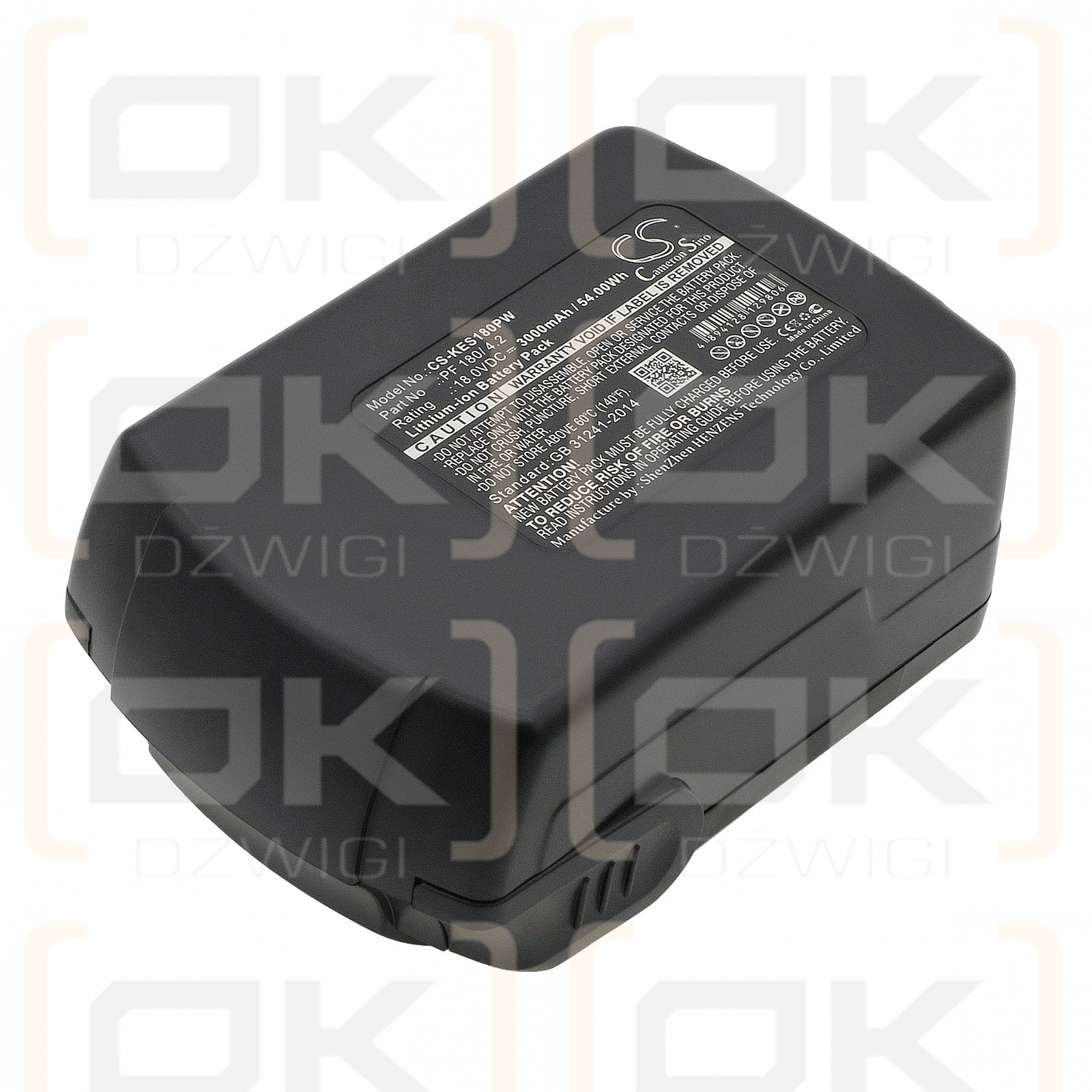 Bateria zamienna do Kress APF 180/2.1 / PF 180/ 4.2 3000 mAh Li-ion 18 V (Cameron Sino)