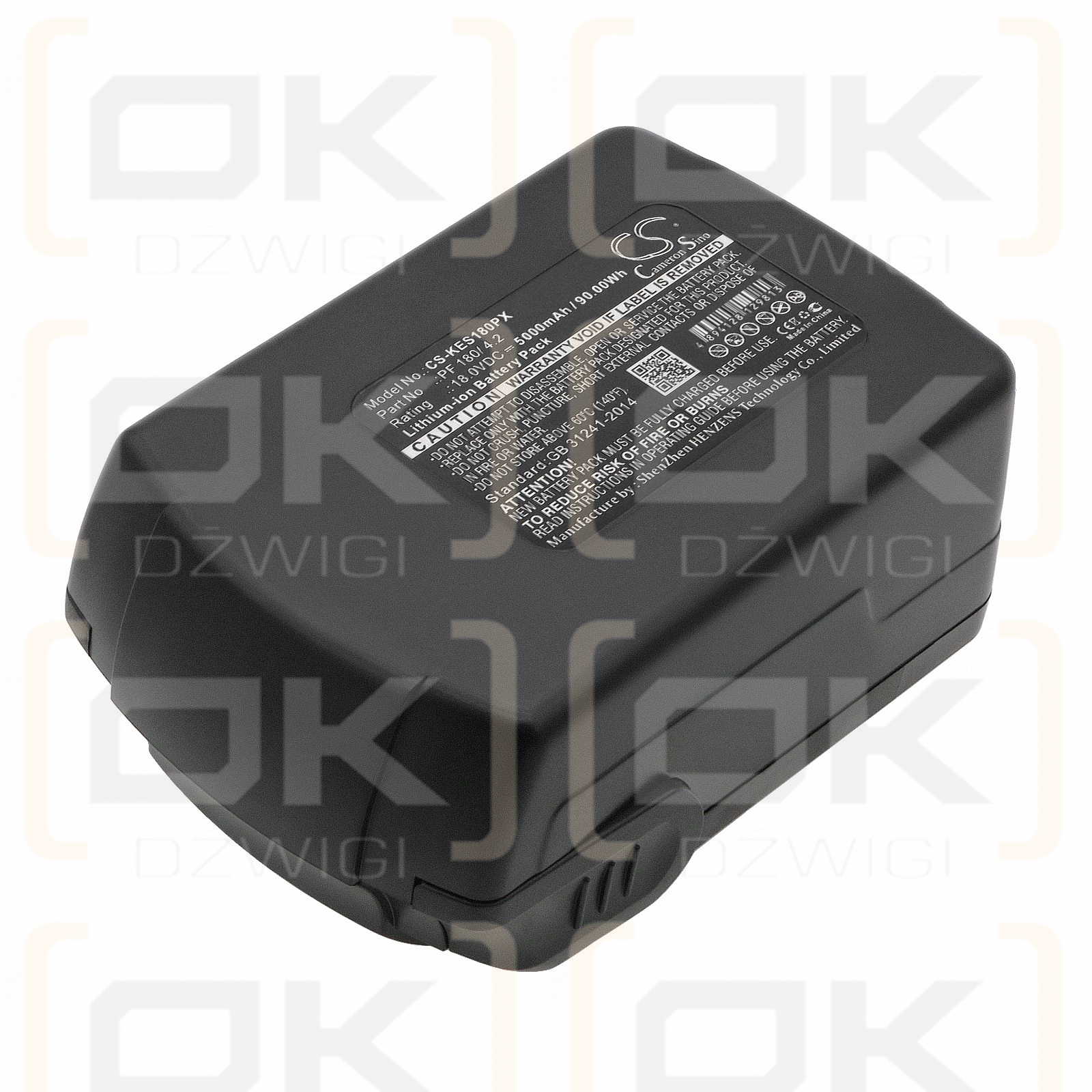 Bateria zamienna do Kress APF 180/2.1 / PF 180/ 4.2 5000 mAh Li-ion 18 V (Cameron Sino)