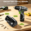Ersatzakku für LUX-TOOLS ABS 12Li 396951 / ABS 12Li 2500 mAh Li-Ion 10,8 V (Cameron Sino)