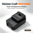 Ersatzakku für Meister Craft 5450880 / 5451170 1500 mAh Li-Ion 14,4 V (Cameron Sino)