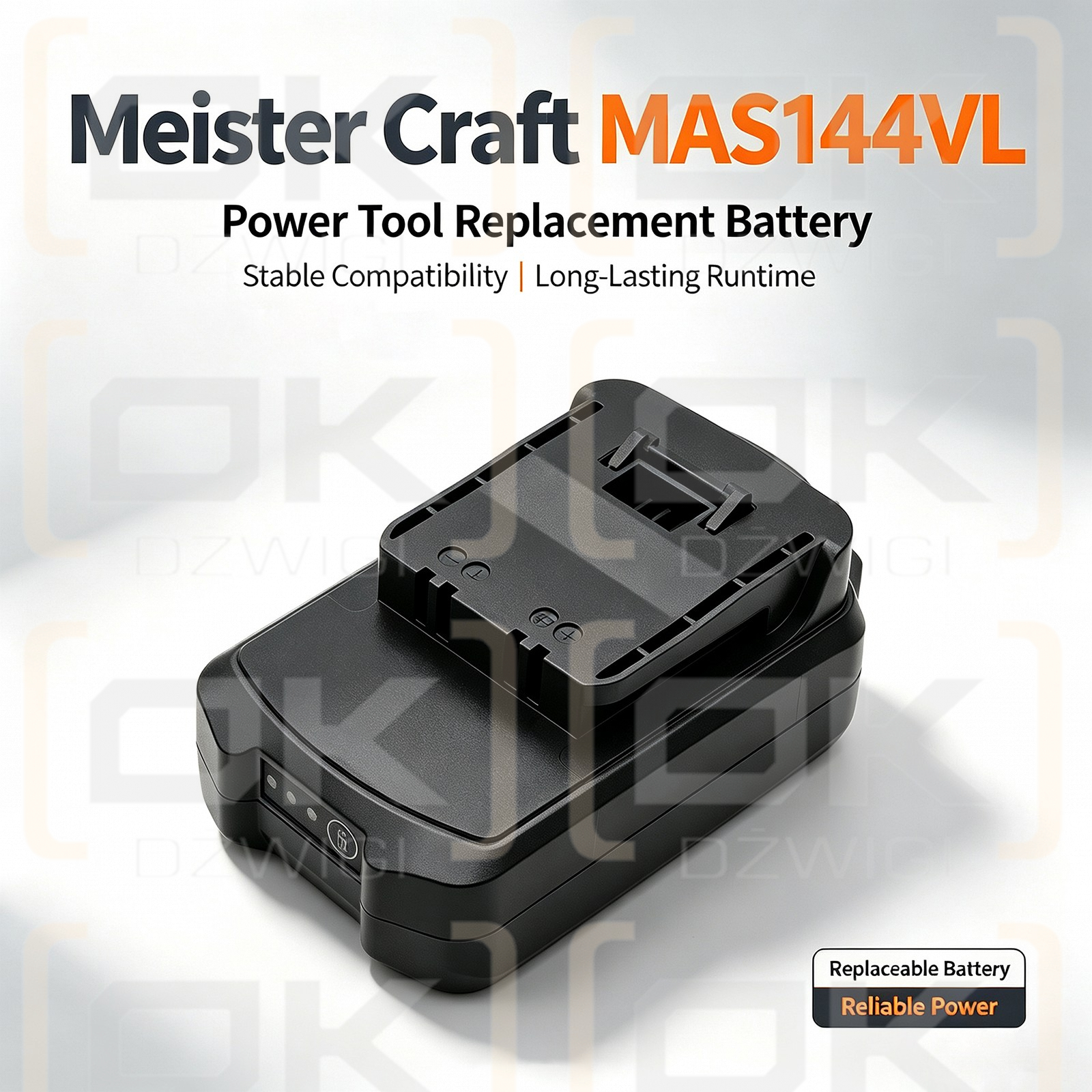 Ersatzakku für Meister Craft 5450880 / 5451170 1500 mAh Li-Ion 14,4 V (Cameron Sino)