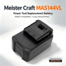 Ersatzakku für Meister Craft 5450880 / 5451170 3000 mAh Li-Ion 14,4 V (Cameron Sino)