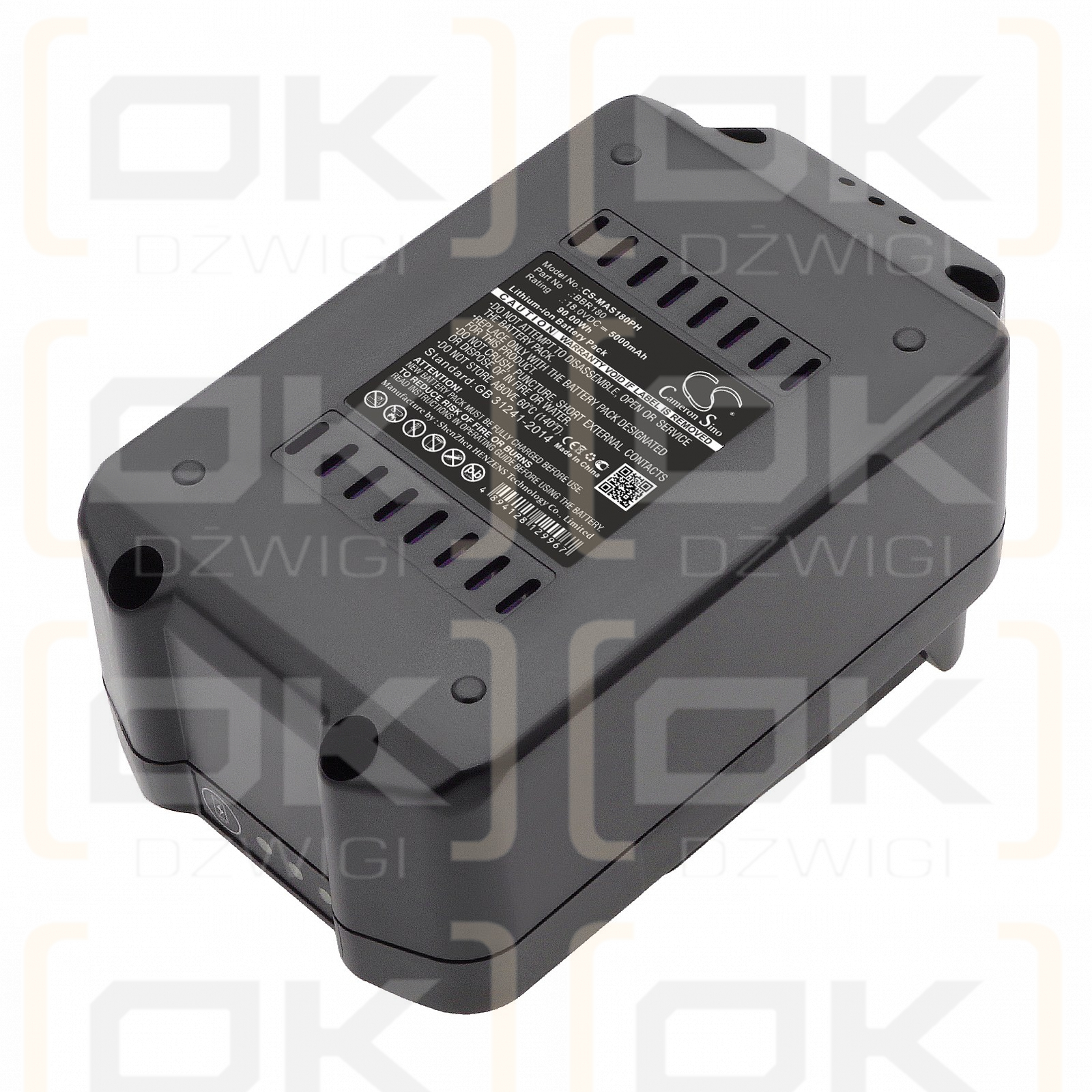 Ersatzakku für Meister Craft 5451260 / BBR180 5000 mAh Li-Ion 18 V (Cameron Sino)