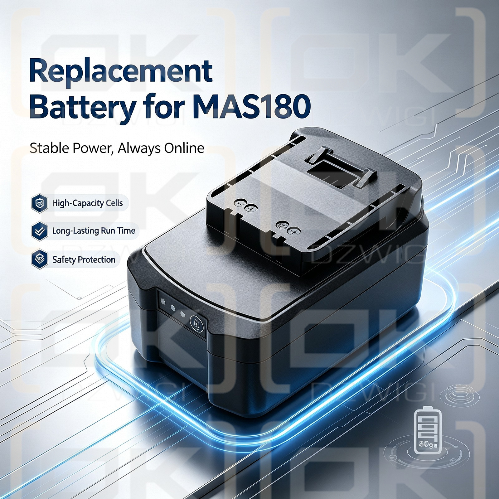 Ersatzakku für Meister Craft 5451260 / BBR180 5000 mAh Li-Ion 18 V (Cameron Sino)