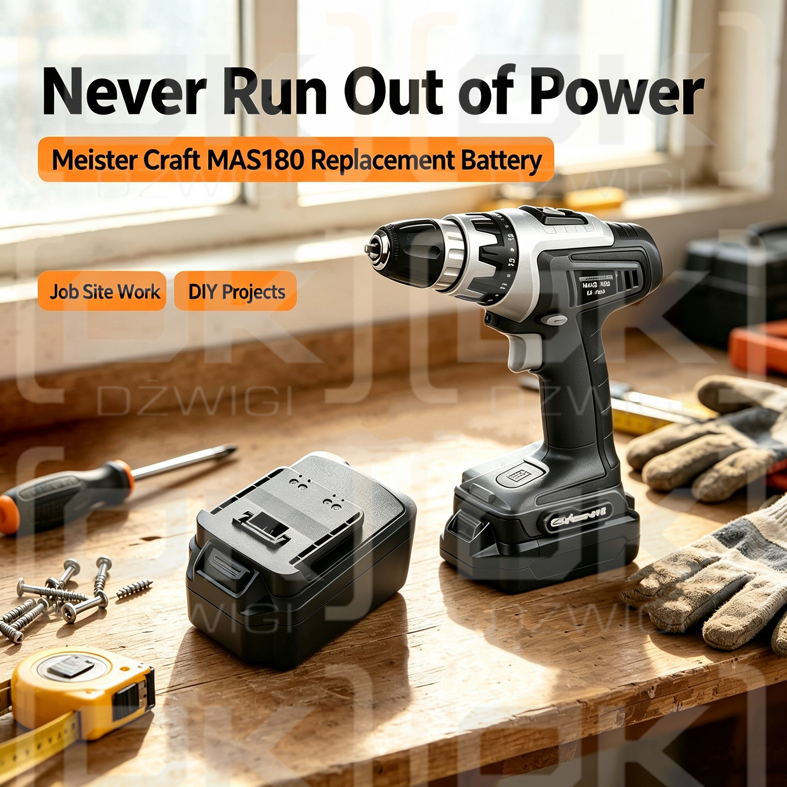 Ersatzakku für Meister Craft 5451260 / BBR180 5000 mAh Li-Ion 18 V (Cameron Sino)