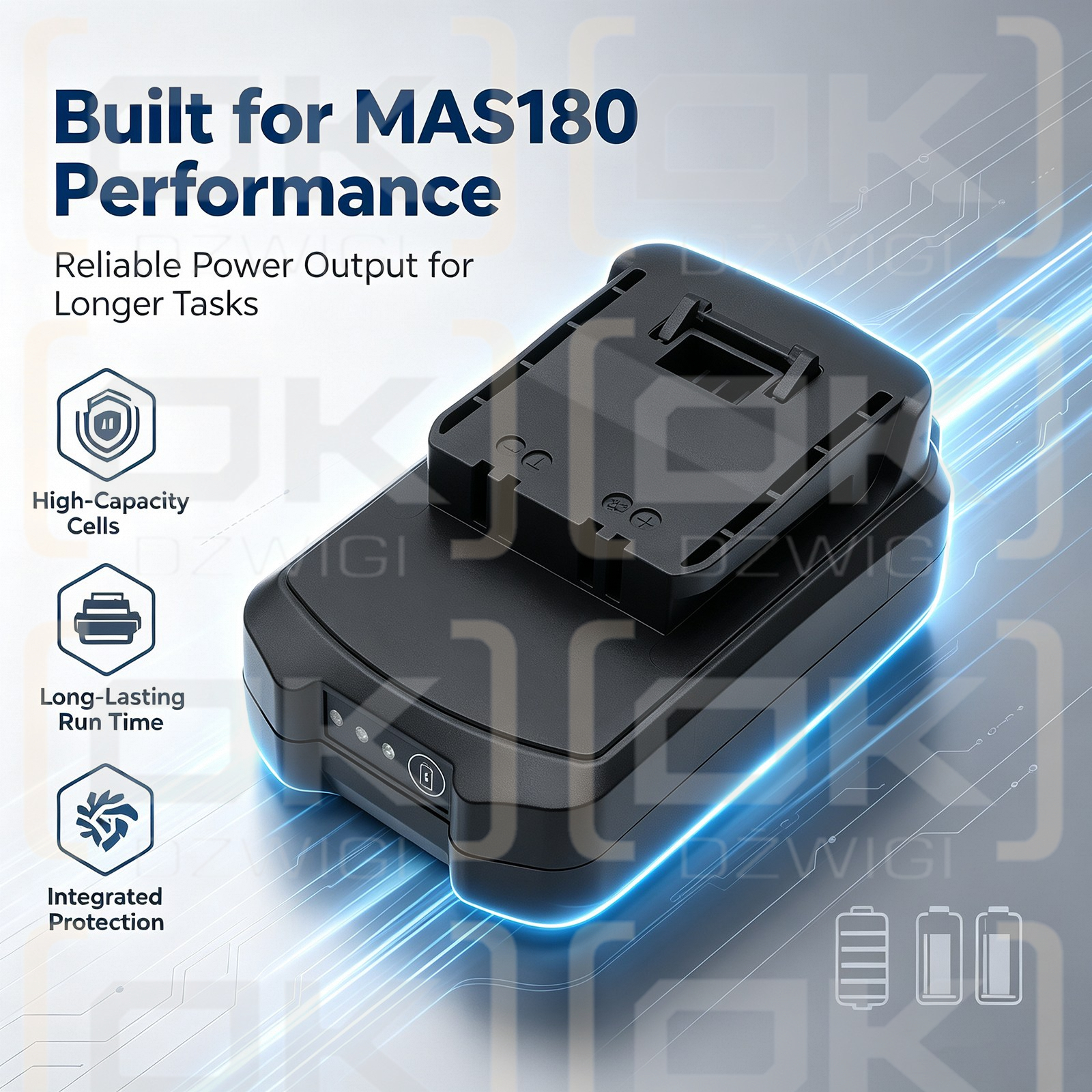 Ersatzakku für Meister Craft 5451260 / BBR180 1500 mAh Li-Ion 18 V (Cameron Sino)
