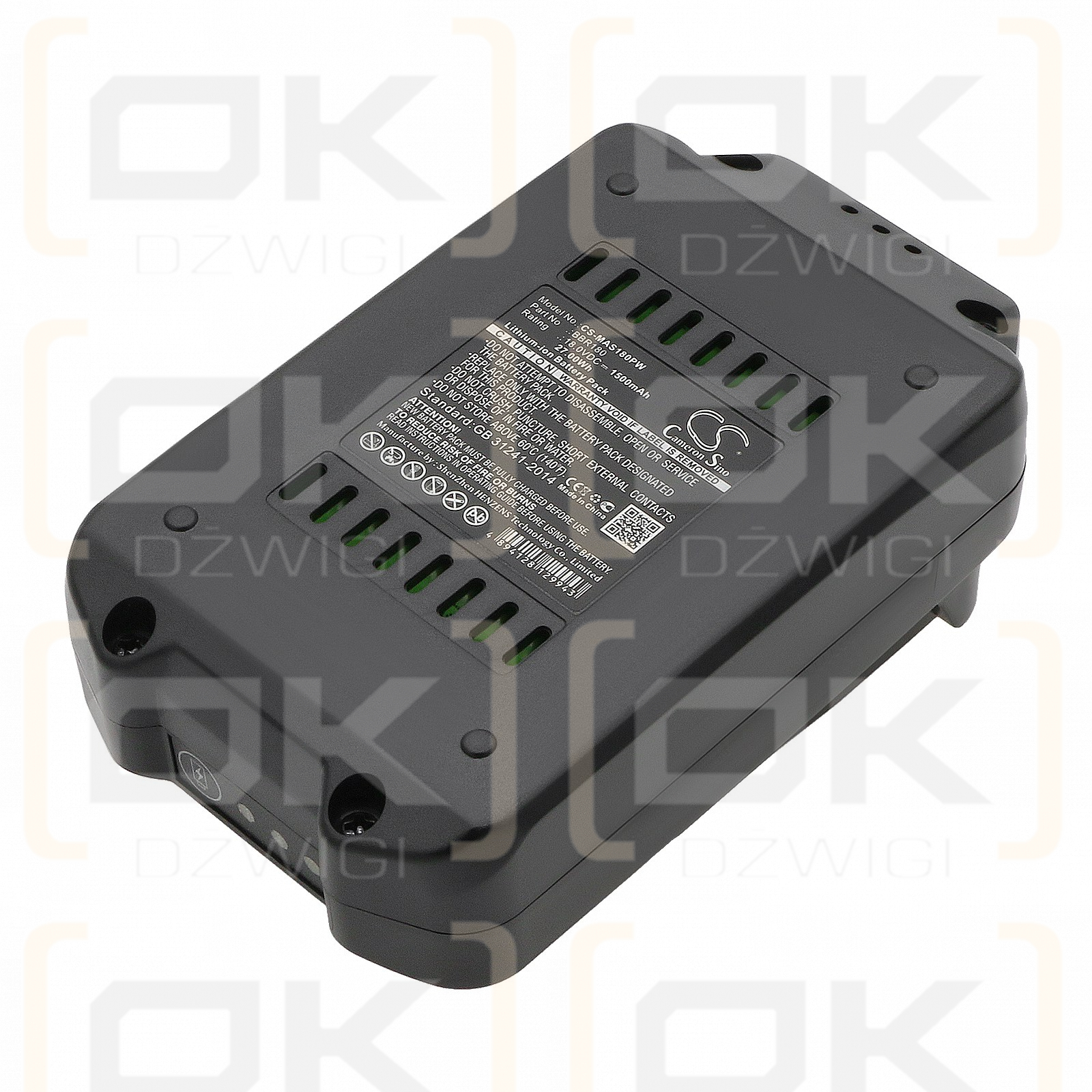 Ersatzakku für Meister Craft 5451260 / BBR180 1500 mAh Li-Ion 18 V (Cameron Sino)