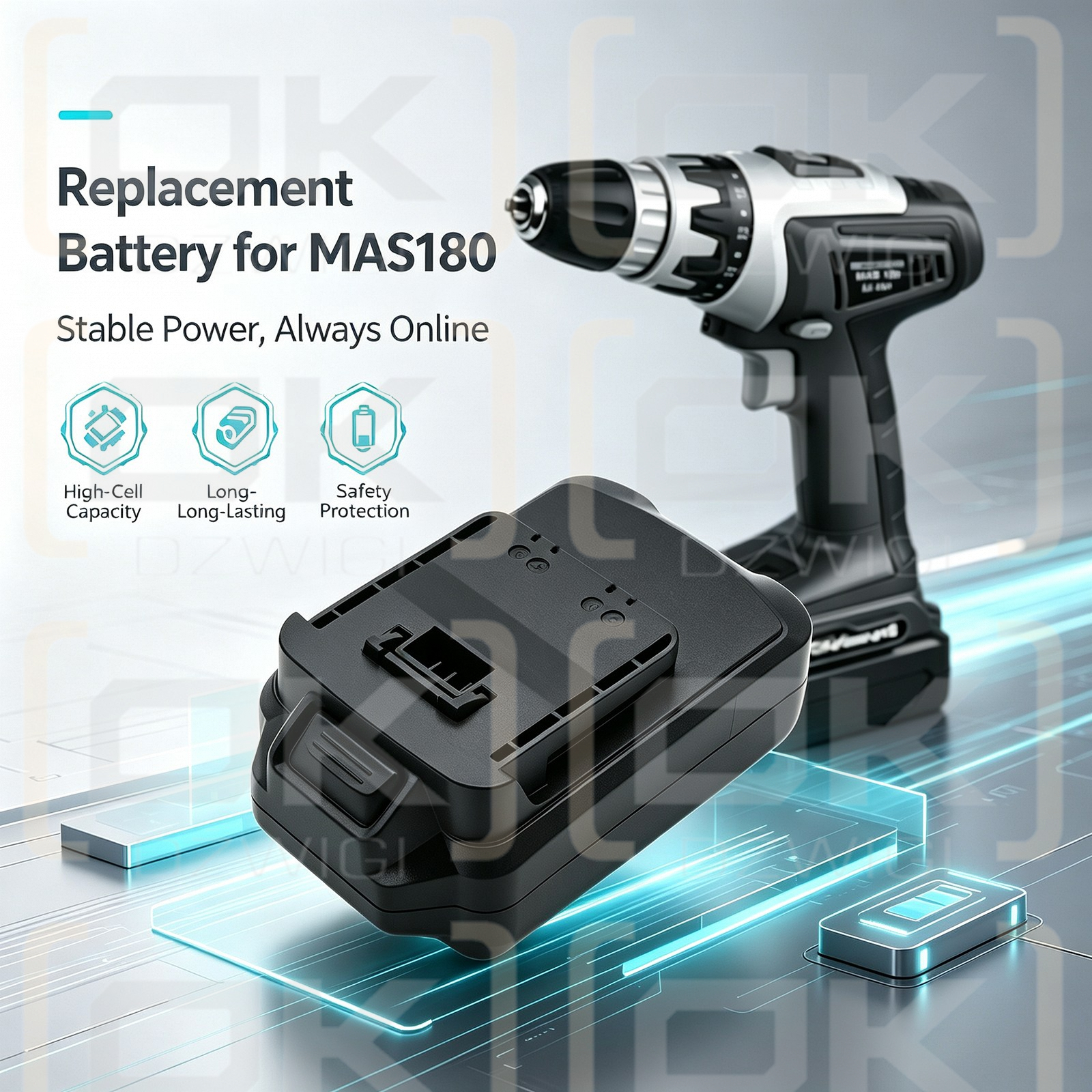 Ersatzakku für Meister Craft 5451260 / BBR180 1500 mAh Li-Ion 18 V (Cameron Sino)