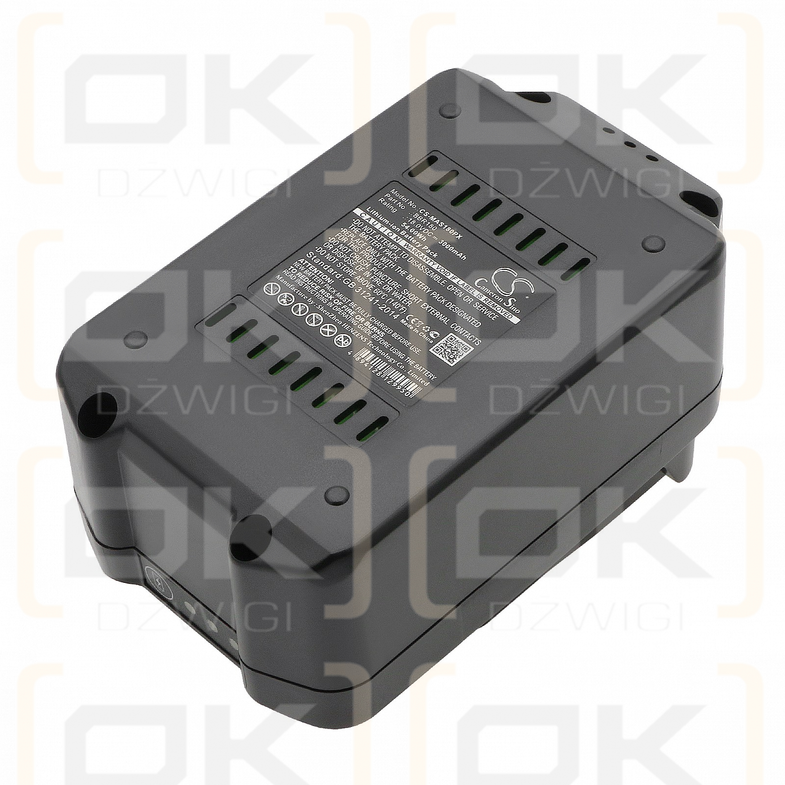 Ersatzakku für Meister Craft 5451260 / BBR180 3000 mAh Li-Ion 18 V (Cameron Sino)