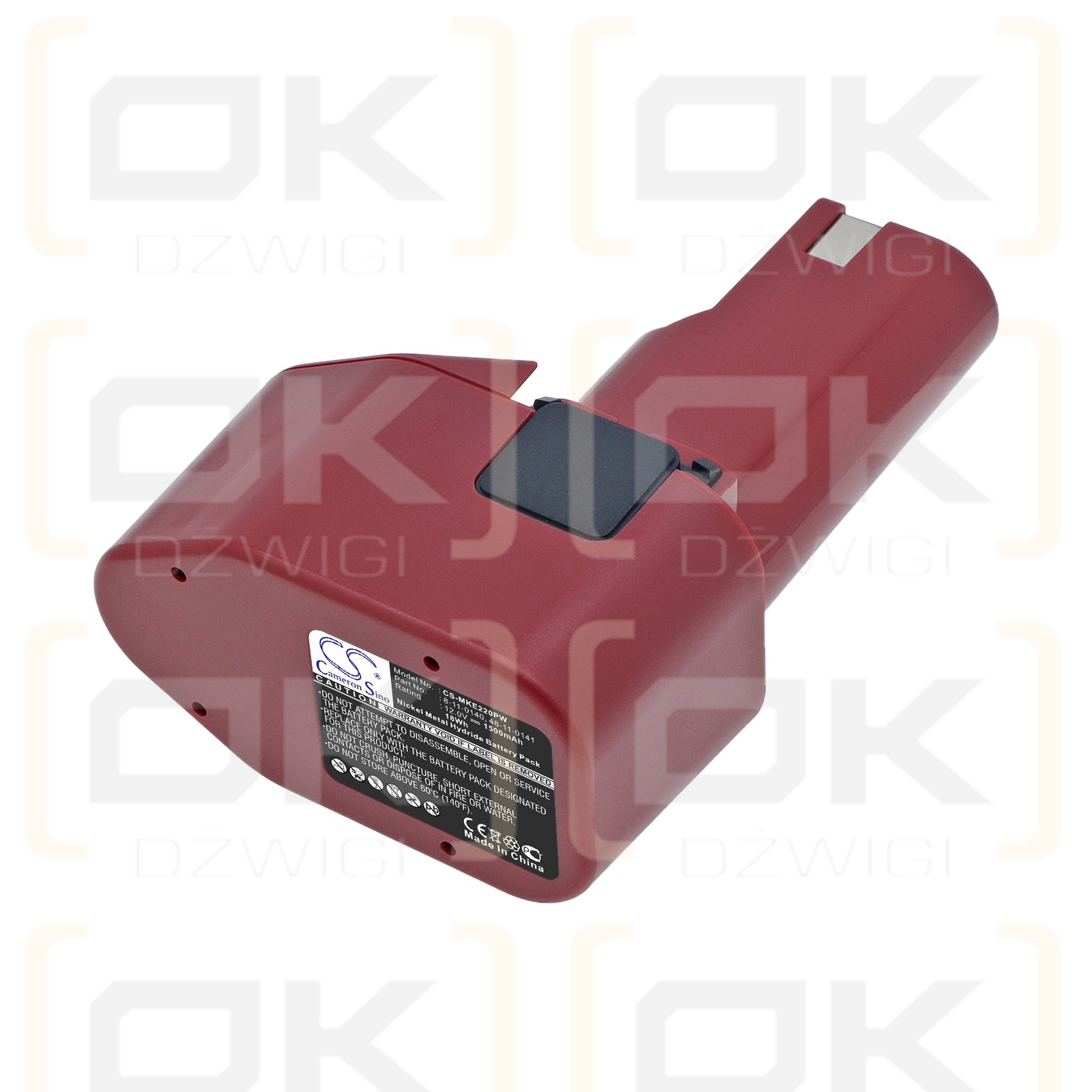 Ersatzakku für Milwaukee 12-Volt-Akkugeräte / 48-11-0140 1500 mAh Ni-MH 12 V (Cameron Sino)
