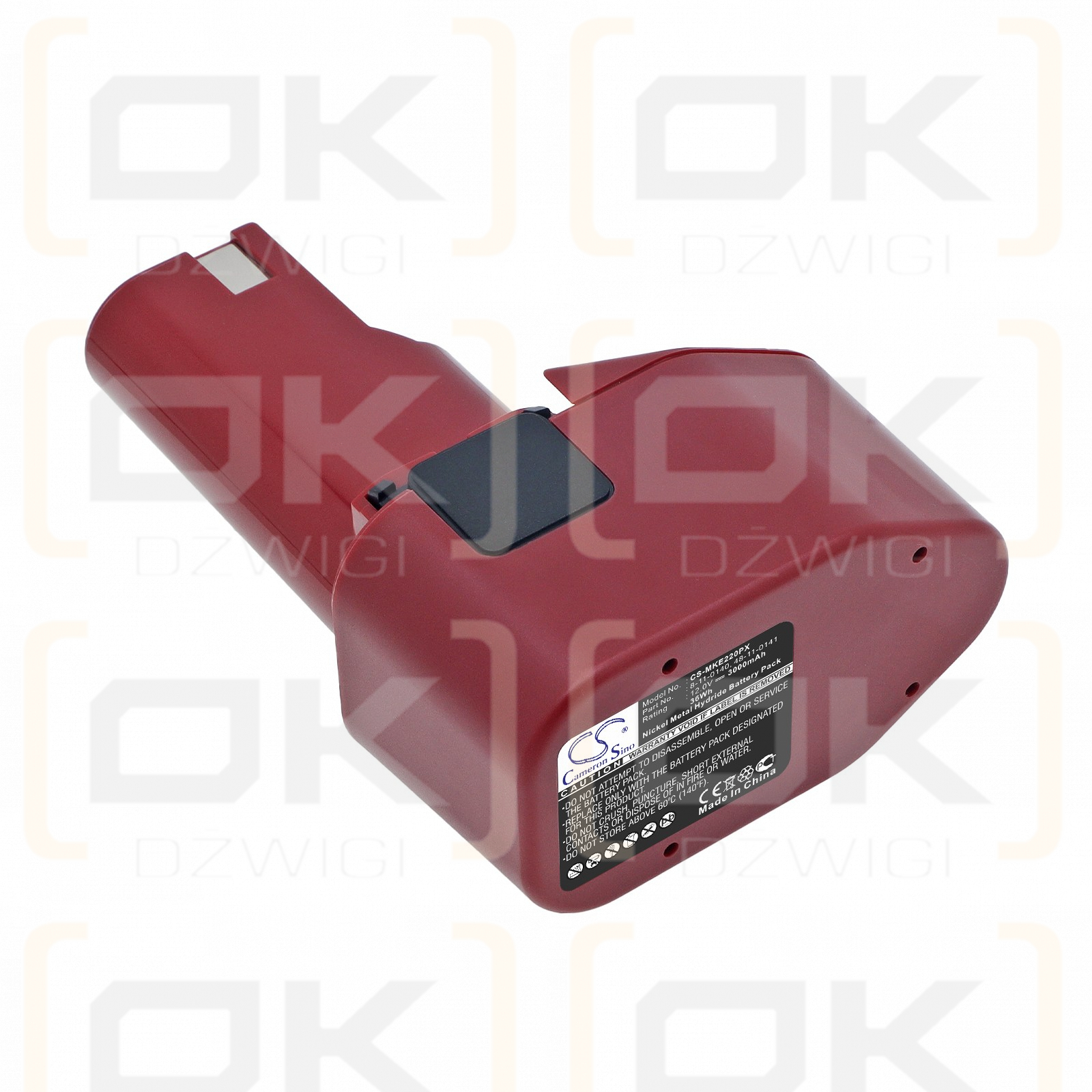 Ersatzakku für Milwaukee 0409-6 / 48-11-0140 3000 mAh Ni-MH 12 V (Cameron Sino)