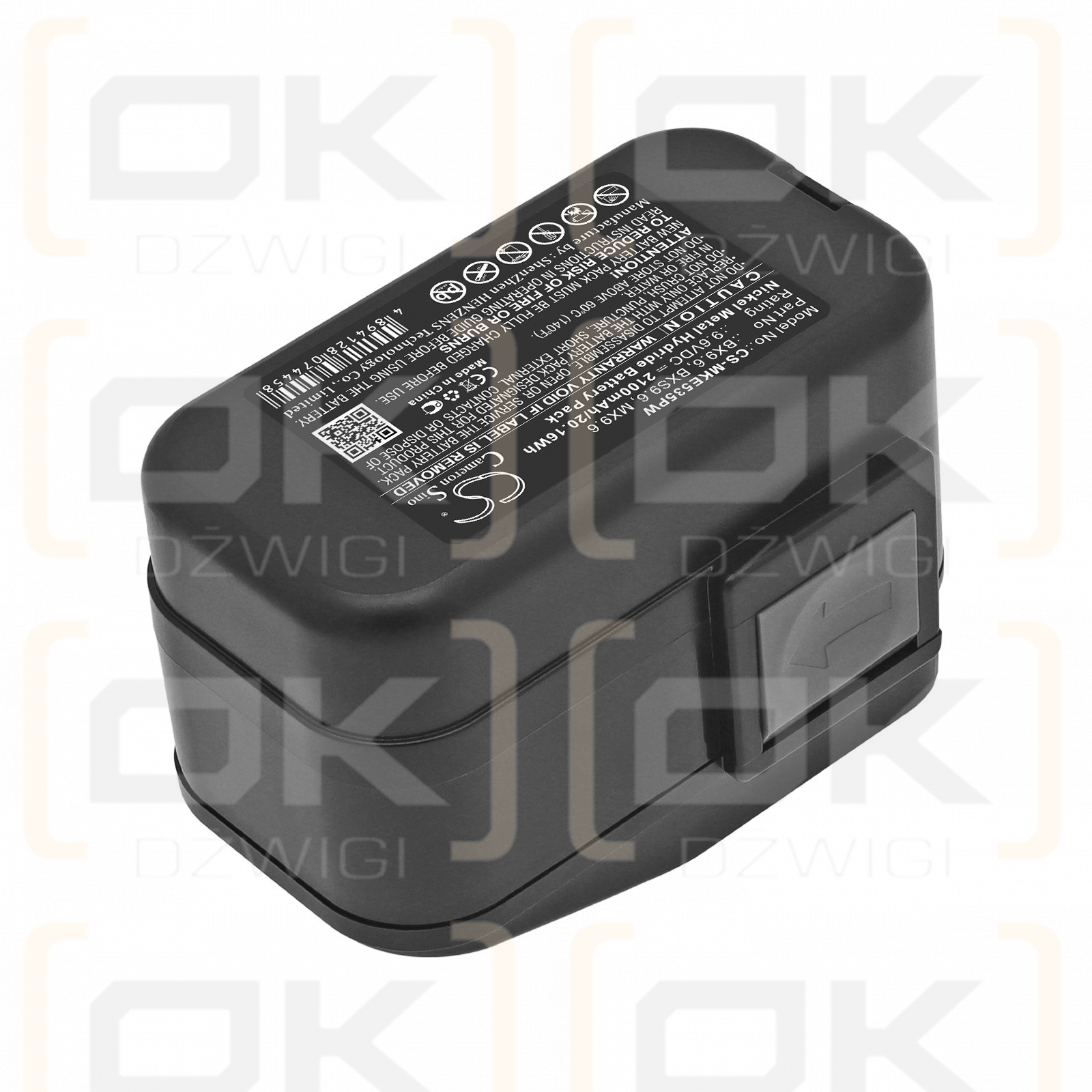Ersatzakku für Milwaukee PES 9.6T / 4 932 353 638 2100 mAh Ni-MH 9,6 V (Cameron Sino)
