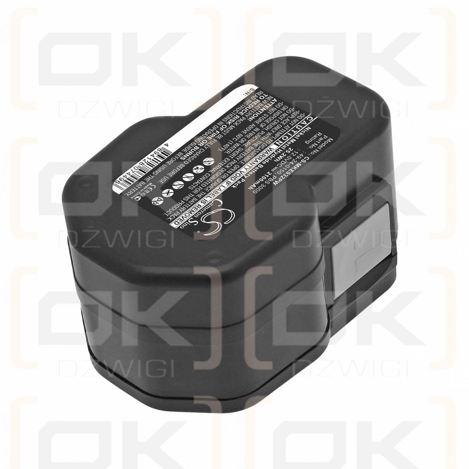 Ersatzakku für Milwaukee MXS12 / 4 932 367 904 2100 mAh Ni-MH 12 V (Cameron Sino)