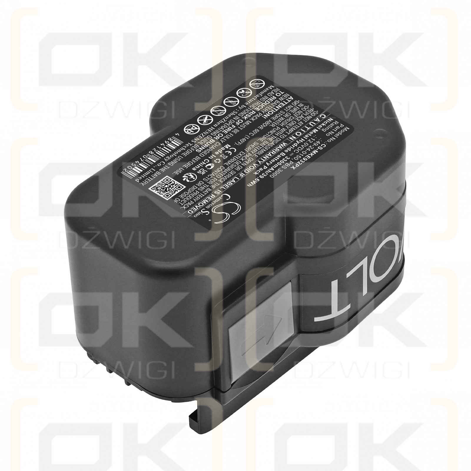 Bateria zamienna do Milwaukee MXS12 / 4 932 367 904 3300 mAh Ni-MH 12 V (Cameron Sino)