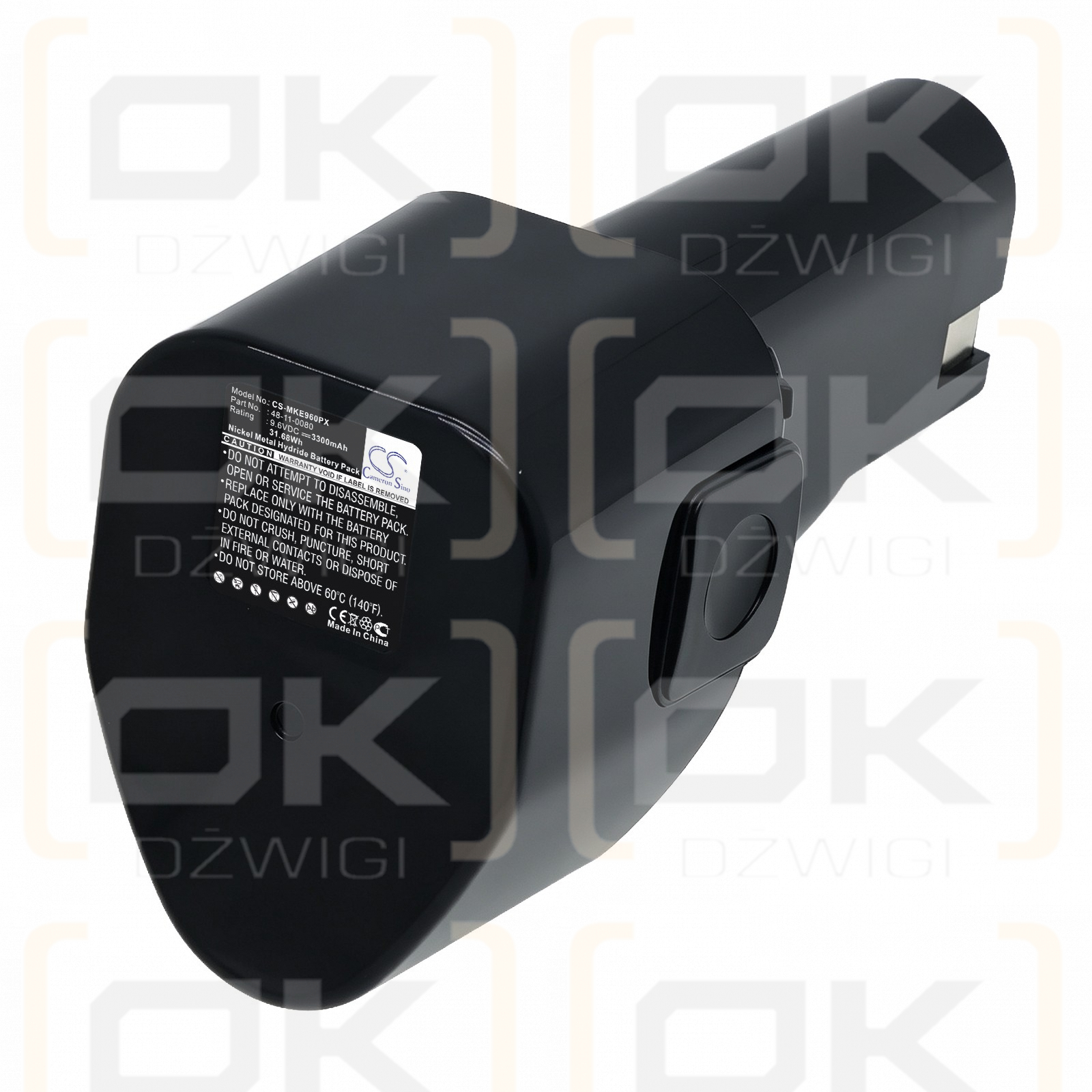 Bateria zamienna do Milwaukee 0406-6 / 48-11-0080 3300 mAh Ni-MH 9.6 V (Cameron Sino)