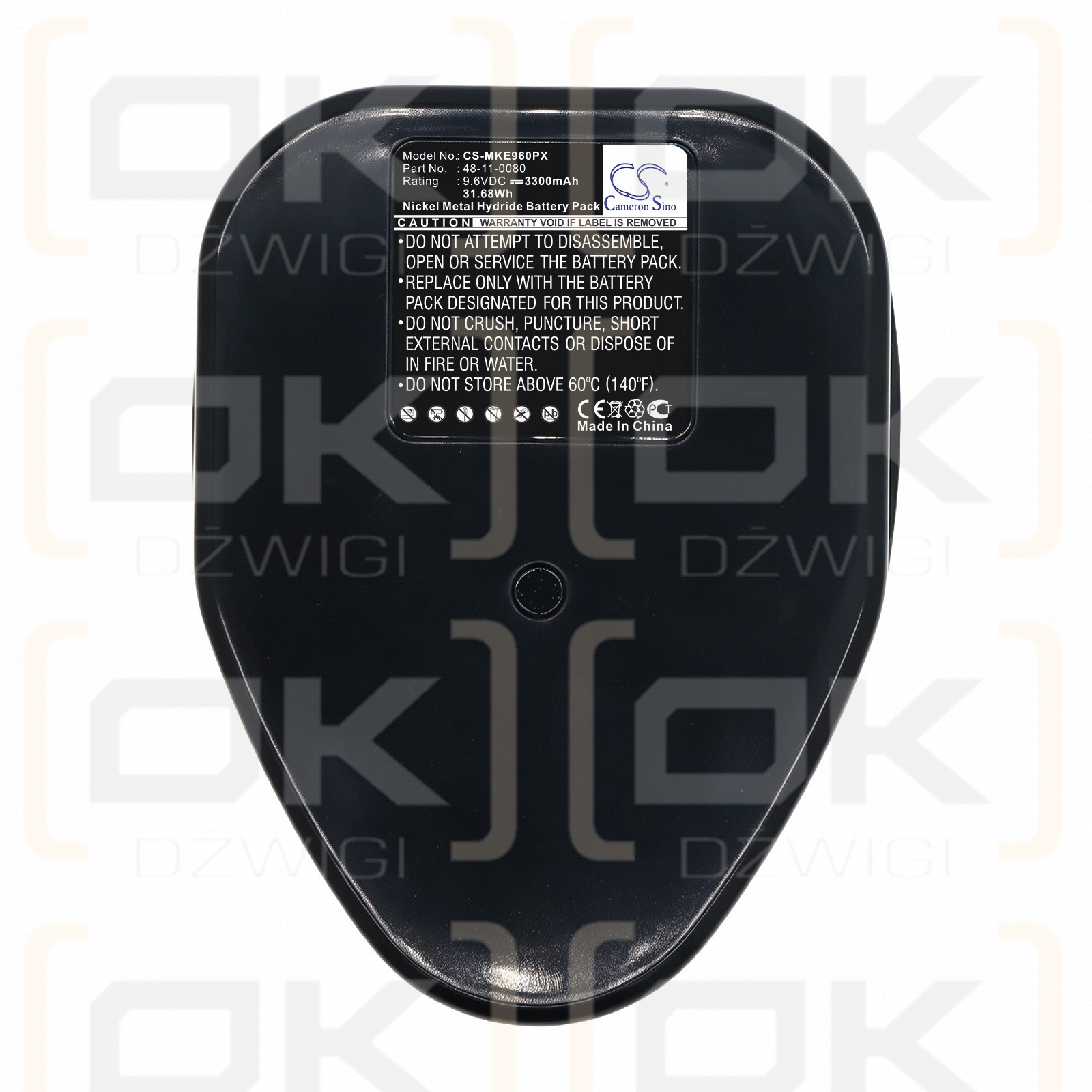 Bateria zamienna do Milwaukee 0406-6 / 48-11-0080 3300 mAh Ni-MH 9.6 V (Cameron Sino)