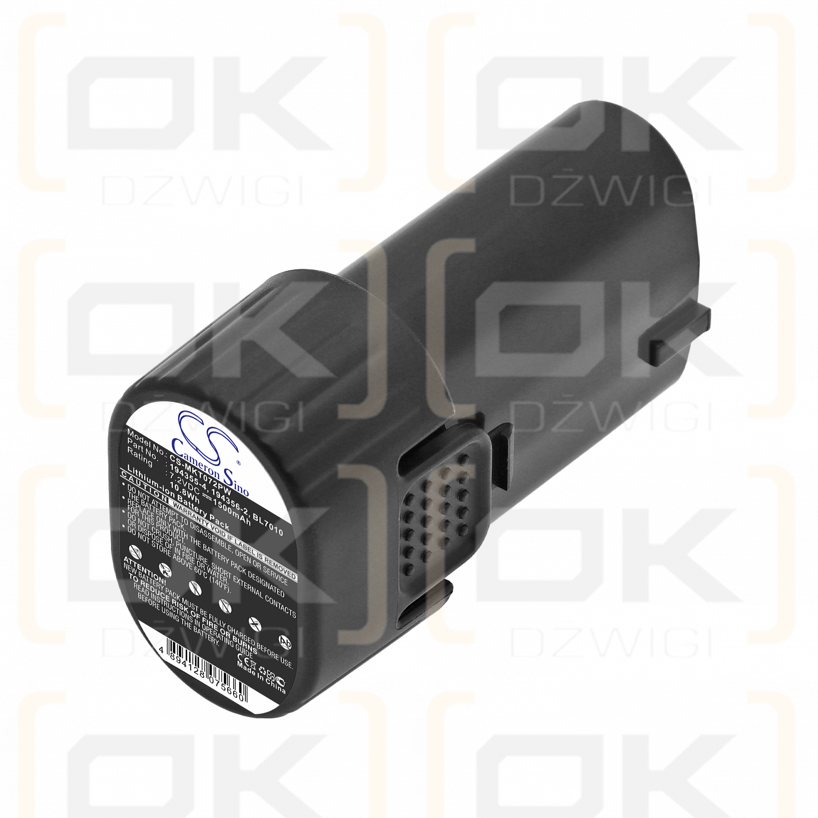 Ersatzakku für Makita TD022DSE / 194355-4 1500 mAh Li-Ion 7,2 V (Cameron Sino)