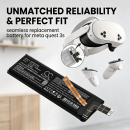 Ersatzakku für Meta Quest 3S / MC-1045741-B 4300 mAh Li-Polymer 3,87 V (Cameron Sino)